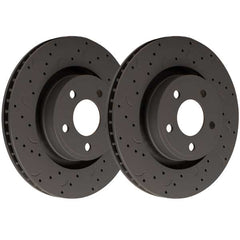 Hawk Talon Drilled and Slotted Rotors - Pair - Rear